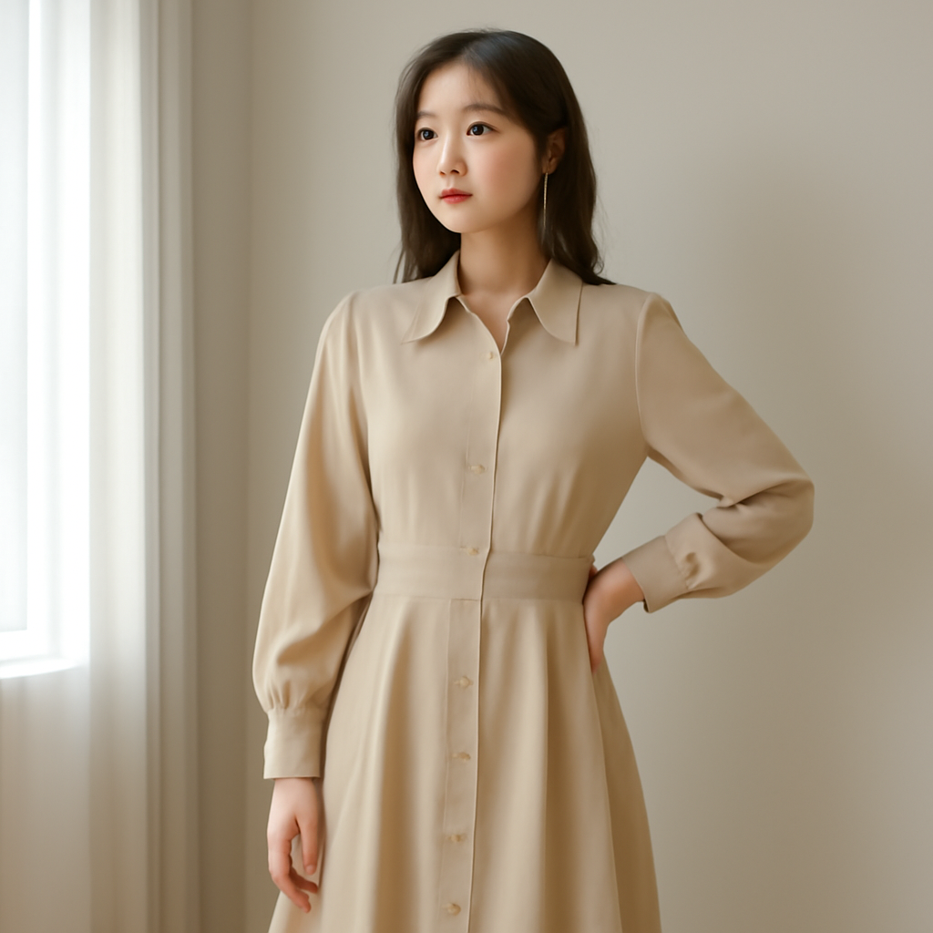 여성카라원피스 대표 이미지